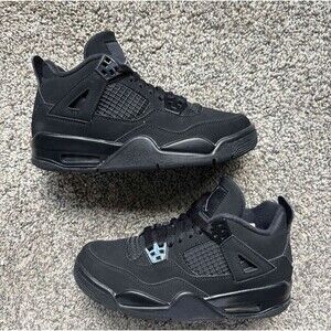 Nike Air Jordan 4 Retro Black Cat Size 4 Youth (Size 5.5 Women's)